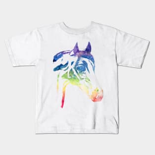 Rainbow Horse Apparel Kids T-Shirt